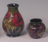 Lot 88 - A modern Moorcroft Hibiscus pattern pottery...
