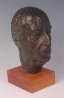 Lot 101 - Michael Werner (1912-1989) - Bronze bust of a...