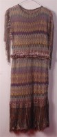 Lot 117 - A ladies 1960s chiffon dress, in bright...