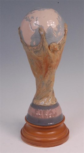 Lot 120 - A Lladro porcelain model of the Fifa World Cup...