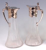 Lot 139 - A pair of WMF Art Nouveau silver plated and...