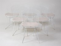 Lot 235 - Harry Bertoia - a set of six 1960s white...