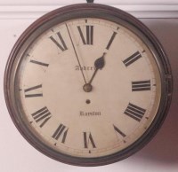 Lot 674 - An early 19th century mahogany convex dial...