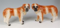 Lot 384 - A pair of Victorian Staffordshire stoneware...