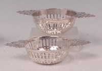 Lot 430 - A pair of late Victorian silver sweetmeat...