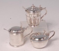 Lot 450 - An Edwardian silver lidded preserve pot, of...