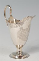 Lot 457 - A George III silver pedestal cream jug, of...