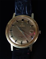 Lot 473 - A gents late 1960s 18ct gold Omega Seamaster...