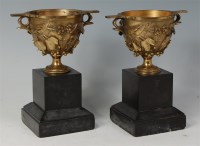 Lot 544 - A pair of late 19th century gilt bronze...