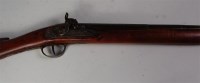 Lot 549 - A 19th century sporting rifle, the lockplate...