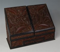 Lot 551 - A circa 1900 Anglo-Chinese carved hardwood and...