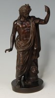 Lot 562 - A late 19th century French bronze classical...