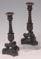 Lot 564 - A pair of French 19th century bronze classical...