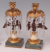 Lot 565 - A pair of circa 1900 French bronze gilt metal...