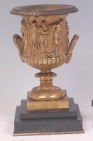 Lot 572 - Amid-19th century gilt bronze pedestal...