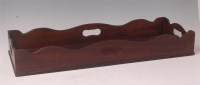 Lot 576 - A George III mahogany four handled butler's...