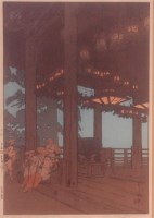 Lot 602 - Horoshi Yoshida (1876-1950) - Nigatsudo Temple,...