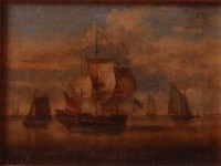 Lot 620 - 18th century English school - Boats in calm...