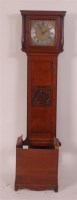 Lot 681 - A late 18th century oak longcase clock, the...