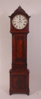 Lot 682 - A circa 1830 mahogany longcase regulator, the...