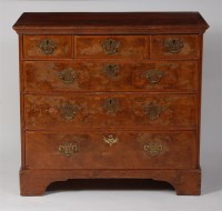 Lot 719 - An 18th century figured walnut and crossbanded...