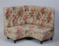 Lot 731 - A Victorian and later corner seat, the whole...