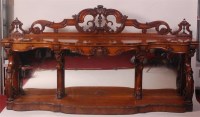 Lot 759 - A Victorian figured walnut amboyna and...