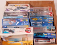 Lot 1503 - 14 mixed scale plastic aircraft kits by Airfix,...