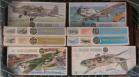 Lot 1511 - 10 Airfix series 2 and 3 plastic aircraft kits,...