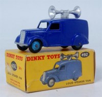 Lot 1907 - Dinky Toys 492, Loudspeaker Van, violet blue...