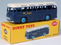 Lot 1910 - Dinky Toys, 283 BOAC coach, dark blue body...