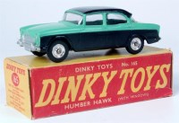 Lot 1942 - Dinky Toys, 165 Humber Hawk, black and green...