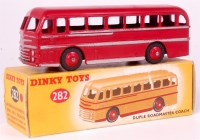 Lot 1947 - Dinky, 282 Duple Roadmaster coach, red body...