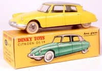 Lot 1948 - French Dinky, 552 Citroen DS19, yellow body...