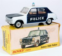 Lot 1958 - Spanish Dinky Toy, No.1450, Simca 1100 police...