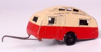 Lot 1998 - Dinky Toys, No.30G pre-war caravan comprising...