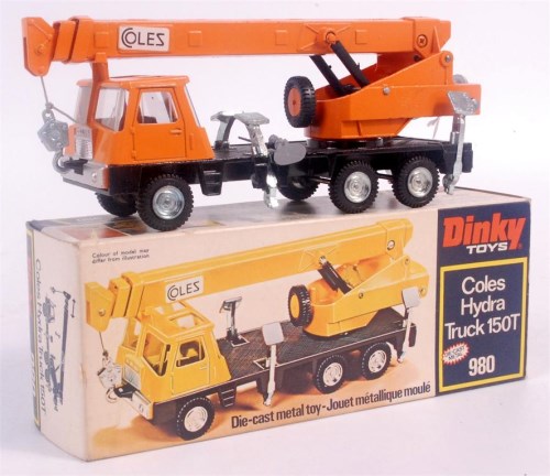 Lot 2052 - Dinky Toys 980 Coles Hydra truck 150T, orange...