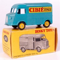 Lot 1949 - French Dinky, 561 Citroen H van, turquoise...