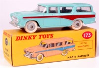 Lot 1951 - Dinky Toys, 173 Nash Rambler, turquoise blue...