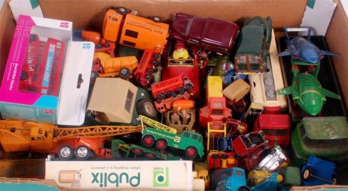 Lot 2637 - 80+ mixed diecast, plastic and diecast and...