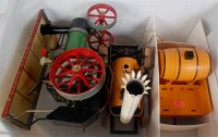 Lot 38 - A Mamod steam tractor appears unused, together...