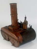 Lot 9 - A copper model of a William Munro steam ship...