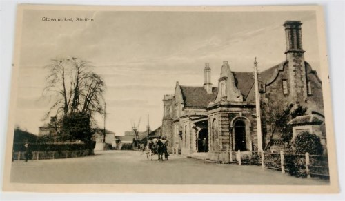 Lot 83 - Rare unused postcard depicting Stowmarket...