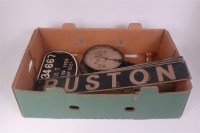 Lot 116 - Mixed delve comprising of GWR pressure gauge,...