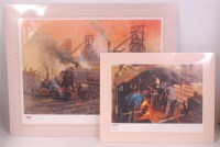 Lot 46 - Assorted framed and mounted railway and street...