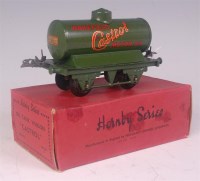 Lot 305 - Hornby 1939 green 'Castrol' oil tank wagon,...