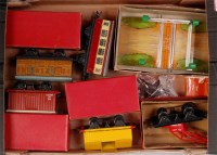 Lot 308 - A large tray of postwar Hornby items including...