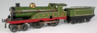 Lot 344 - Hornby 1925 green LNER clockwork 4-4-0 No. 2...