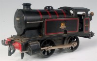 Lot 362 - Hornby 1954-60 black BR clockwork 0-4-0 No....