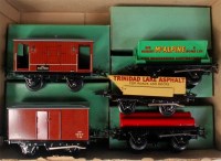 Lot 369 - 5x Hornby 1957-69 No. 50 wagons in green boxes...